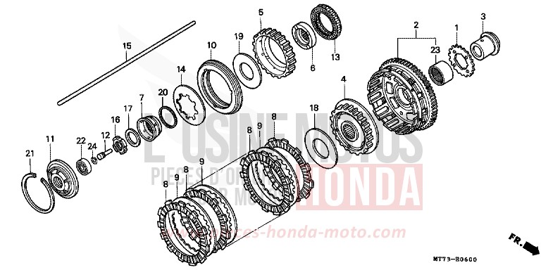 KUPPLUNG von NR NR RED (R175) von 1992