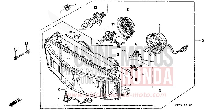 SCHEINWERFER von NR NR RED (R175) von 1992