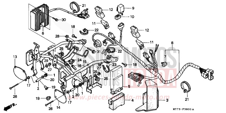 WINDLAUFSTREBE von NR NR RED (R175) von 1992