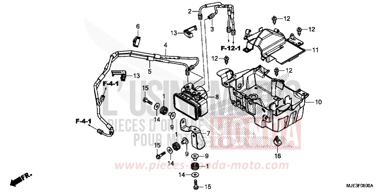 ABS-MODULATOR/ABLAGE (1) von CBR650FAE SWORD SILVER METALLIC (NHA95) von 2014