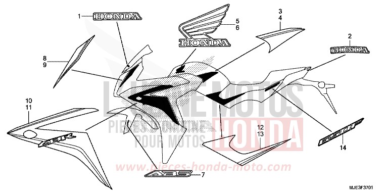 MARKE (2) von CBR650FAE PEARL METALLOID WHITE (NHA96K) von 2014