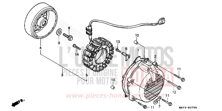 GENERATRICE von RC30 PEARL CRYSTAL WHITE (NH193H) von 1989