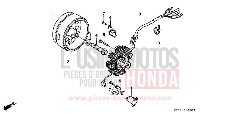 GENERATOR von XR250R FIGHTING RED (R134) von 2004
