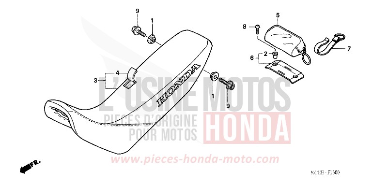 SITZ von XR250R FIGHTING RED (R134) von 2004