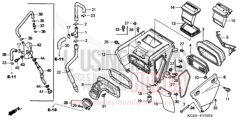 LUFTFILTER von XR250R ROSS WHITE (NH196) von 1997