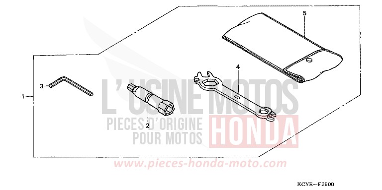 WERKZEUGE von XR400R FIGHTING RED (R134) von 2004