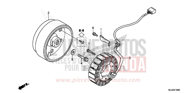 GENERATOR von NC750SA SEAL SILVER METALLIC (NHA14) von 2014