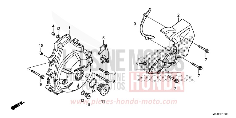 WECHSELSTROM-GENERATORABDECKUNG von NC750S GRAPHITE BLACK (NHB01N) von 2018