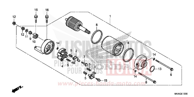 ANLASSER von NC750S GRAPHITE BLACK (NHB01N) von 2018