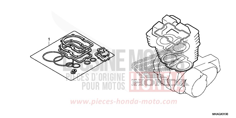 DICHTUNG SATZ A von NC750S GRAPHITE BLACK (NHB01N) von 2018