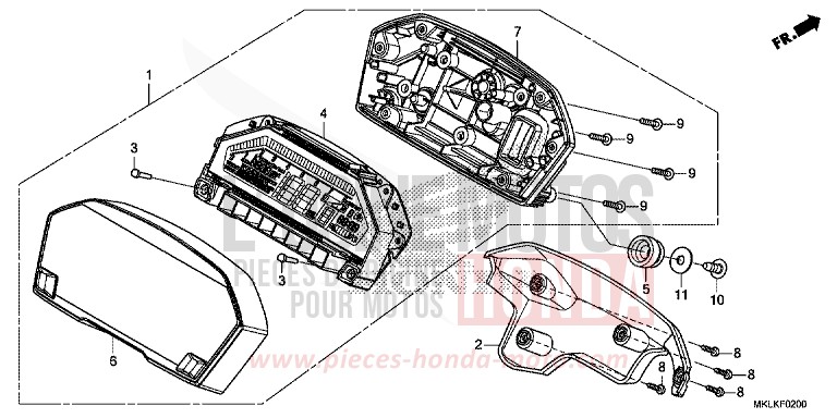 MESSGERAET von NC750S GRAPHITE BLACK (NHB01N) von 2019