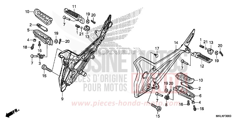 STUFE von NC750S GRAPHITE BLACK (NHB01N) von 2019