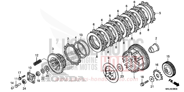 KUPPLUNG (NC750SA) von NC750S GRAPHITE BLACK (NHB01H) von 2019