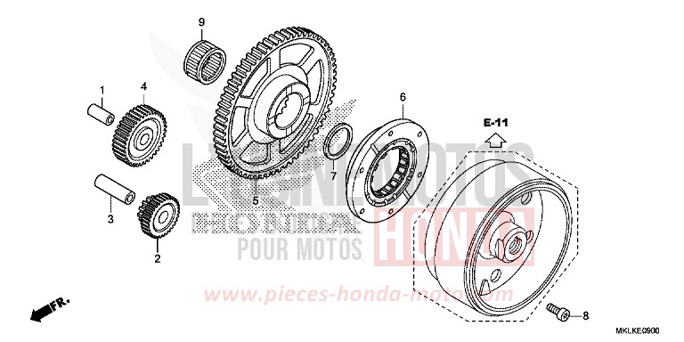 ANLASSERKUPPLUNG von NC750S GRAPHITE BLACK (NHB01H) von 2019