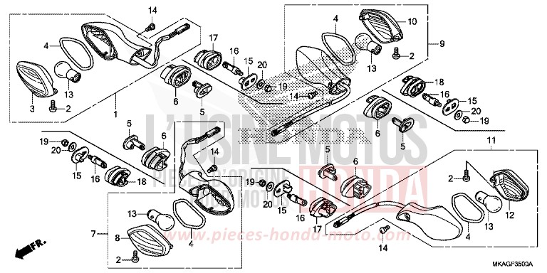 BLINKER von NC750S GRAPHITE BLACK (NHB01) von 2016