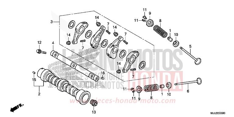NOCKENWELLE/VENTIL von NC750SD SEAL SILVER METALLIC (NHA14) von 2014
