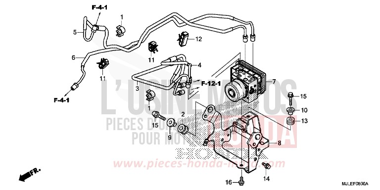 ABS-MODULATOR von NC750SD GRAPHITE BLACK (NHB01) von 2014