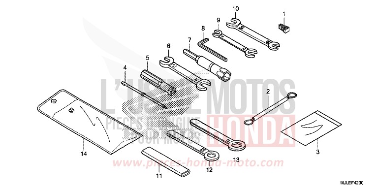 WERKZEUG von NC750SD SEAL SILVER METALLIC (NHA14) von 2014