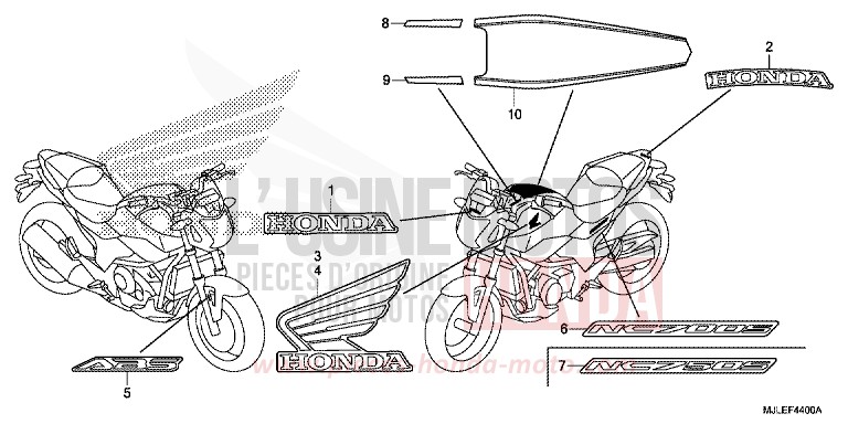 MARKE von NC750SD SEAL SILVER METALLIC (NHA14) von 2014
