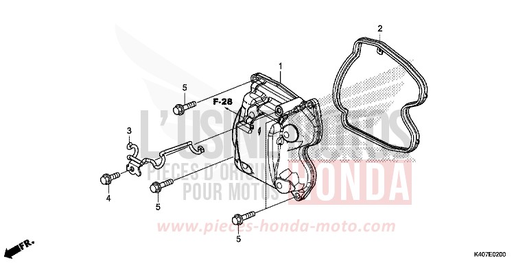 COUVERCLE DE CULASSE von Forza MAT CYNOS GRAY METALLIC (NH312) von 2015