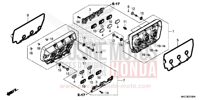 COUVERCLE DE CULASSE von GL1800 CANDY ARDENT RED (R367) von 2018