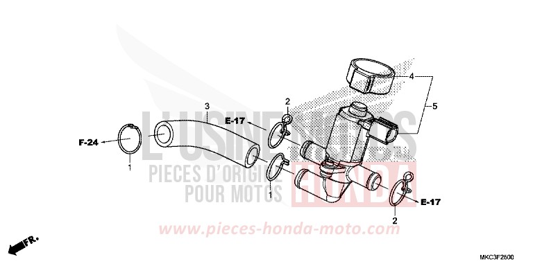 VALVE INJECTION D'AIR von GL1800 PEARL GLARE WHITE (NHB53) von 2018