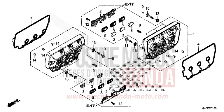 COUVERCLE DE CULASSE von GL1800 DARKNESS BLACK METALLIC (NH463) von 2019