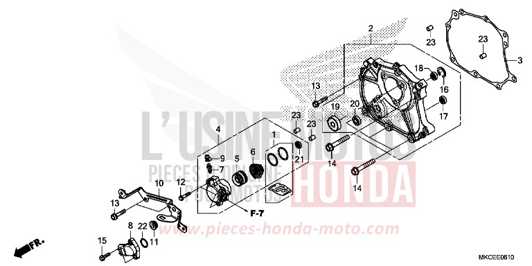 COUVERCLE DE CHANGEMENT von GL1800 DARKNESS BLACK METALLIC (NH463) von 2019