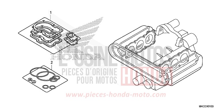 TROUSSE DE JOINT A von GL1800 DARKNESS BLACK METALLIC (NH463) von 2019