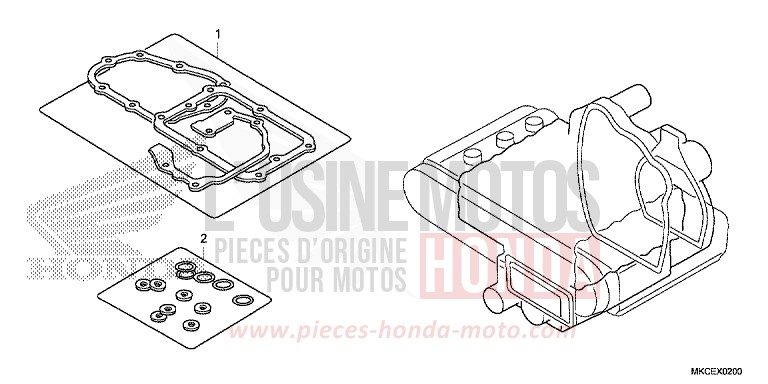 TROUSSE DE JOINT B von GL1800 DARKNESS BLACK METALLIC (NH463) von 2019