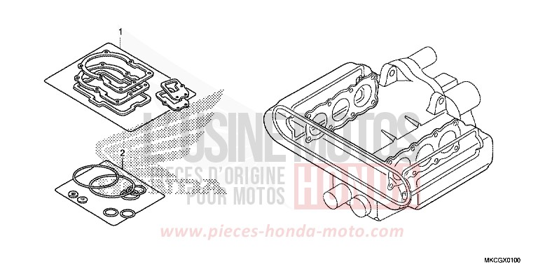 TROUSSE DE JOINT A von GL1800 DARKNESS BLACK METALLIC (NH463) von 2020