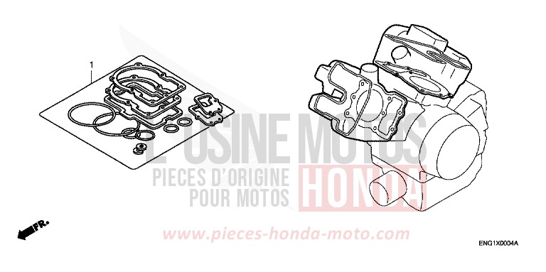 DICHTUNG SATZ A von DN-01 GRAPHITE BLACK (NHB01) von 2008