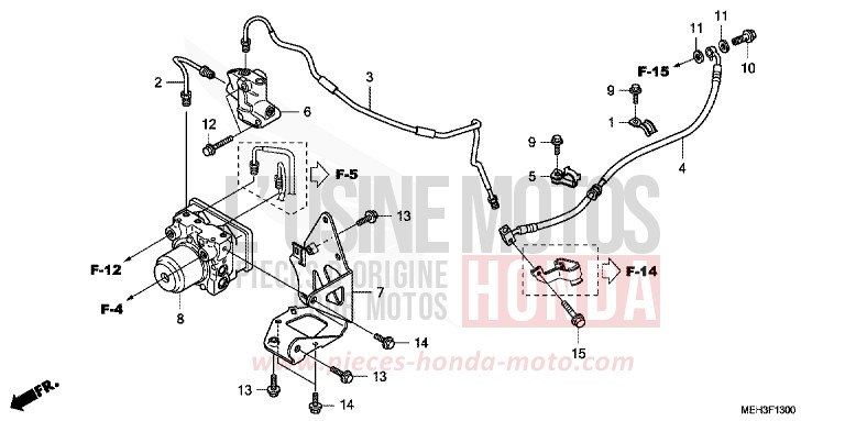 HINTERER BREMS-SCHLAUCH von DN-01 GRAPHITE BLACK (NHB01) von 2008