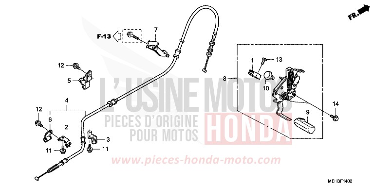 HANDBREMSE von DN-01 GRAPHITE BLACK (NHB01) von 2008