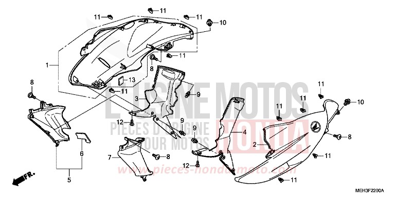 SEITENABDECKUNG von DN-01 GRAPHITE BLACK (NHB01) von 2008