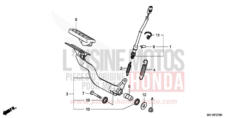 PEDAL von DN-01 GRAPHITE BLACK (NHB01) von 2008