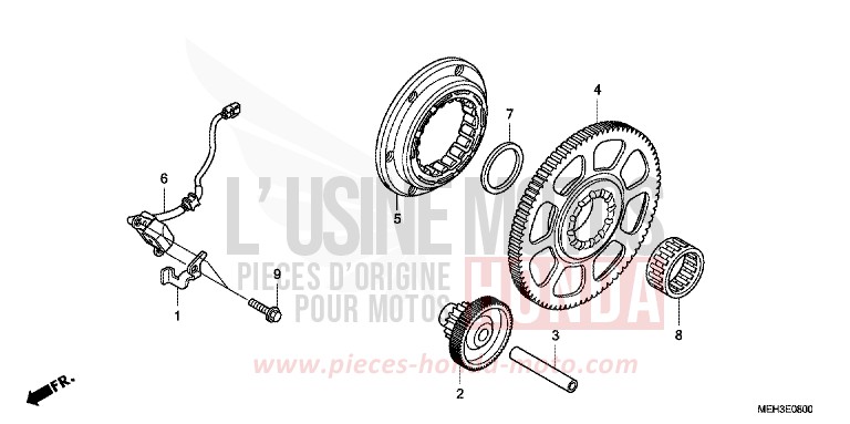 PULSE GENERATOR/STARTINGCLUTCH von DN-01 PEARL AMETHYST PURPLE (RP179) von 2008