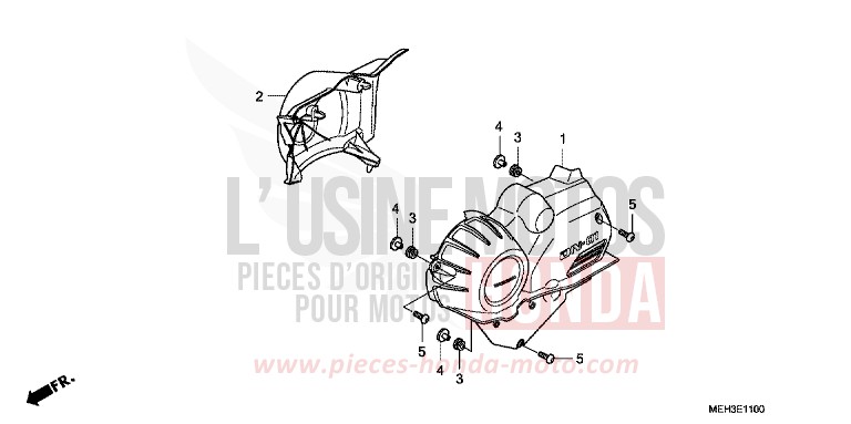 MOTOR, SEITENVERKLEIDUNG von DN-01 PEARL AMETHYST PURPLE (RP179) von 2008