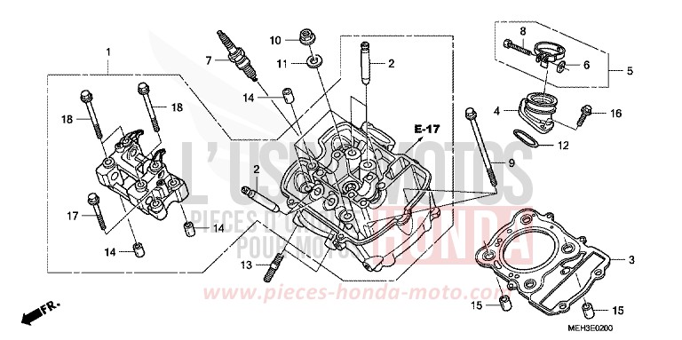 V. ZYLINDERKOPF von DN-01 GRAPHITE BLACK (NHB01) von 2009