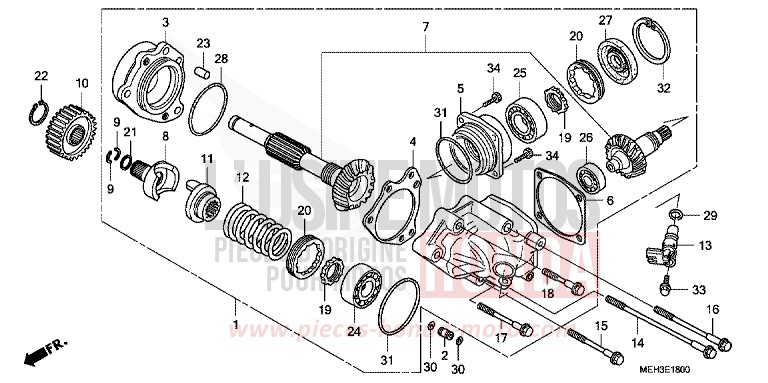 GETRIEBEGEHAEUSE, SEITE von DN-01 GRAPHITE BLACK (NHB01) von 2009