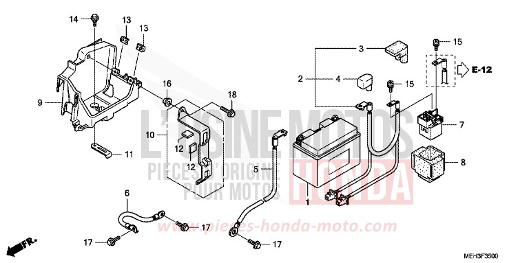BATTERIE von DN-01 PEARL SUNBEAM WHITE (NHA66) von 2009