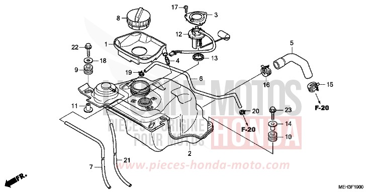 KRAFTSTOFFTANK von DN-01 SWORD SILVER METALLIC (NHA95) von 2009