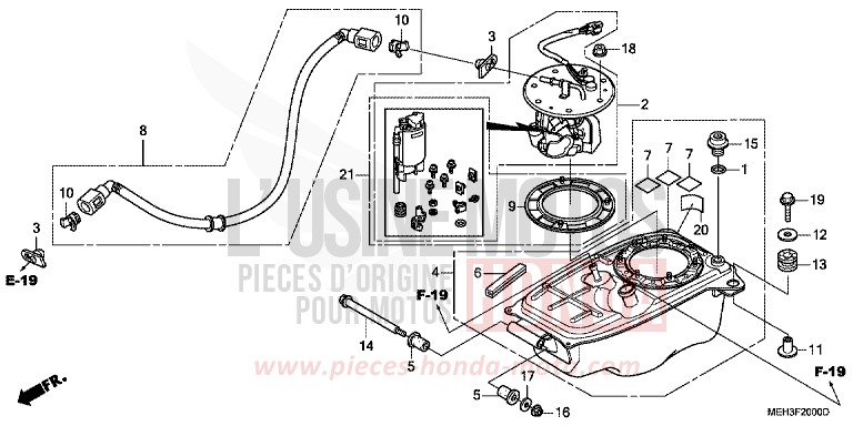 KRAFTSTOFFPUMPE von DN-01 SWORD SILVER METALLIC (NHA95) von 2009