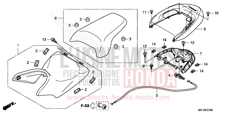 SITZ von DN-01 SWORD SILVER METALLIC (NHA95) von 2009