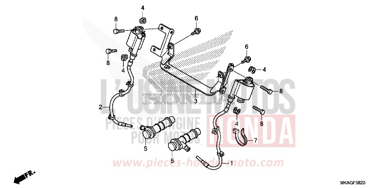ZUENDSPULE von NC750S GRAPHITE BLACK (NHB01K) von 2016