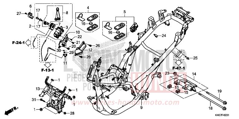 CARROSSERIE DE CHASSIS (NSS125ADK) von Forza MAT LUSENT SILVER METALLIC (NHC09) von 2020
