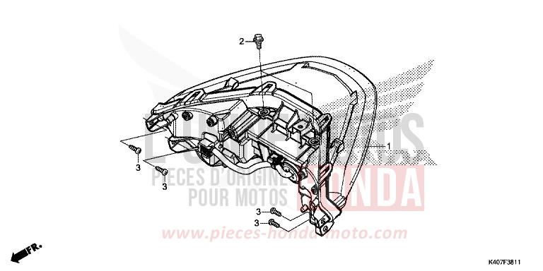 FEUX COMBINES ARRIERE (NSS125ADK) von Forza MAT LUSENT SILVER METALLIC (NHC09) von 2020