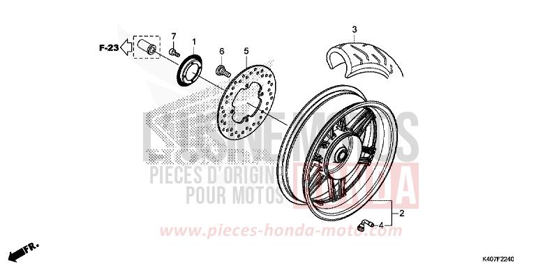 ROUE ARRIERE von Forza LUCENT SILVER METALLIC (NHB87) von 2018