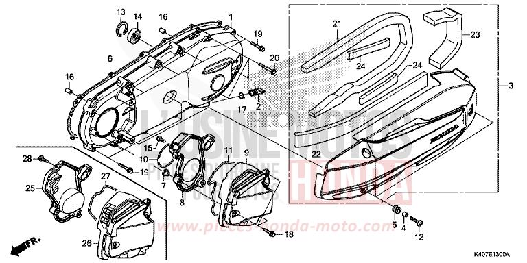 PANNEAU LATERAL GAUCHE von Forza MAT CYNOS GRAY METALLIC (NH312N) von 2018