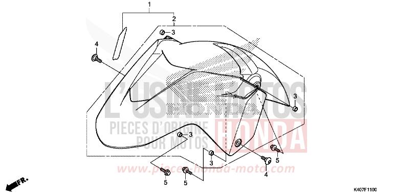 AILE AVANT (NSS125DF/ADF/ADH) von Forza MAT CYNOS GRAY METALLIC (NH312N) von 2018